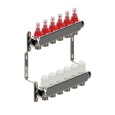 China Modern unique design hot sale stainless steel manifold air inlet floor heating manifold for sale