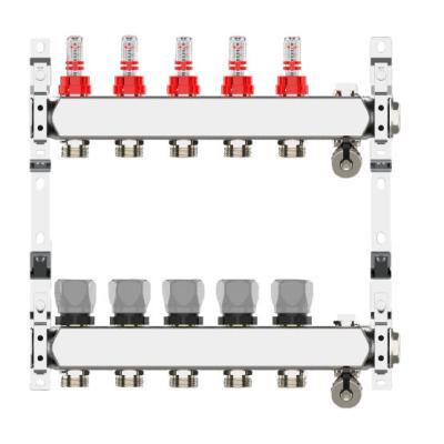 China Factory sale modern stainless steel design air inlet floor heating single manifold manifold for sale