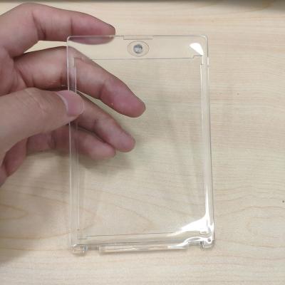 China 35pt 75pt 100pt Transparent Wholesale Custom Magnetic Card One Touch Card Holder for sale