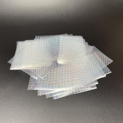 China Transparent Clear Penny Sleeves 3x4 Hologram Card Sleeves Custom Hard Plastic Semi Rigid Pellet Sleeve for Playing Cards for sale