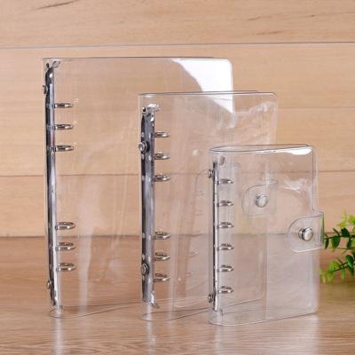 China Clear Water Proof A4 A5 A6 A7 Clear PVC Budget Planner Budget Binder Budget Pocket Binder for sale