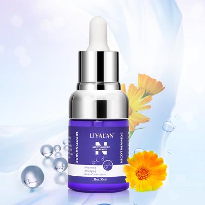 China Whitening Low MOQ High Quality Natural Vitamin B3 Anti-acne Face Whitening Niacinamide Skin Care Serum (New) for sale