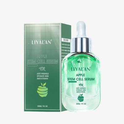 China High Quality Pure Natural Organic Anti-Puffiness Skin Care 30ML Apple Stem Cell Face Anti Aging Serum for sale