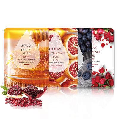 China Wholesale Anti Wrinkle Natural Organic Fruit Plant Moisturizing Best Face Skin Care Korean Facial Sheet Mask for sale