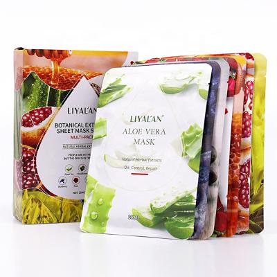 China 10Pcs/Box Natural Anti-wrinkle 100% Organic Fruit Plant Moisturizing Korean Face Maskmask Beauty Sheet Facial Mask for sale