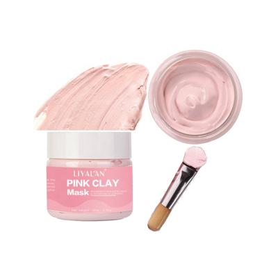 China Wholesale Korean Facial Moisturizer Skin Care Moisture Mask Whiten Rose Pink Clay Face Mask for sale