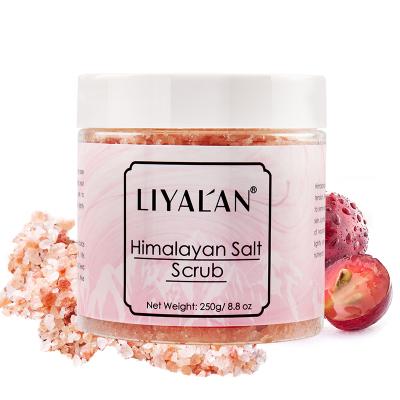 China Pure Natural Organic Exfoliator Private Label Body Scrub Himalayan Salt Body Scrub for sale