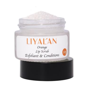 China Sunscreen Wholesale Private Label Orange Clear Brightening Moisturizing Vegan Organic Vegan Sugar Lip Scrub for sale