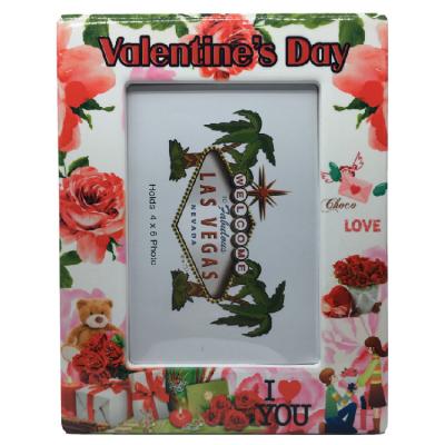 China Wholesale Custom Souvenir Home Decoration Vertical Ceramic Photo Picture Frames for sale