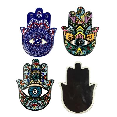 China Ceramic Custom Printing Shape Home Decoration Bohemia Mandala Fridge Magnet For Gifts Wholesale for sale