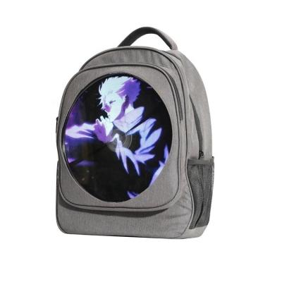 China 2023 30cm Holographic Backpack LED Display Fan Show 3D Hologram Projector Fan Backpack Projector Commercial Advertising 30cm*30cm for sale