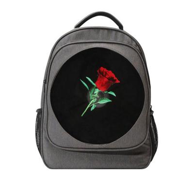 China 2023 New 30Cm 3D Hologram Portable Backpack Fan High Resolution Advertising 3D Hologram Led Fan Display With Backpack 30cm for sale