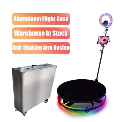 China Affordable Party Drop Shipping Real Time 360 ​​Video Camera Photo Booth Tempered Glass Photo Booth For New Year Party for sale