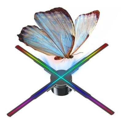 China OEM 65 75 cm Olograma Screen Digital Player Signage LCD 3D Video Display Led Advertising Holographic Projector Wifi Hologram Fan 65cm/75cm for sale