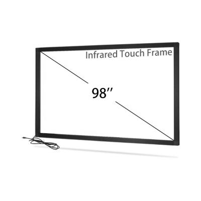 China Industrial application IR touch frame 98 inch 10 points ohne glass frame touch frame IR touch for sale