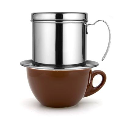 China Viable Hot Sale Vietnamese Pots Popular Stainless Steel Drip Filter Coffee Maker Iced Teapot for sale