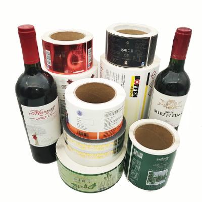 China Scratch Off Wine Label Sticker For Bottle With Adhesive Sticker Custom Logo for sale