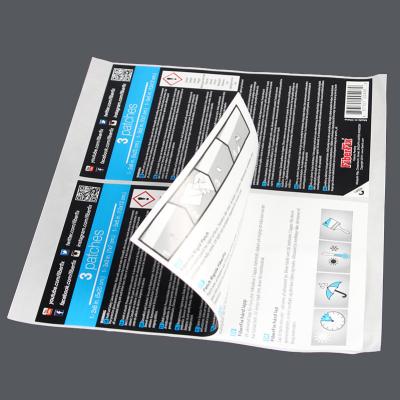 China Waterproof High Quality Booklet Size Custom Printing Multi - Layer Sticker Paper Label for sale