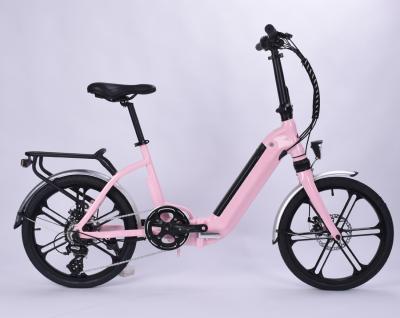 China Aluminum alloy Landon 250W center motor e-bike rear folding electric bicycle with lightweight and high quality for sale