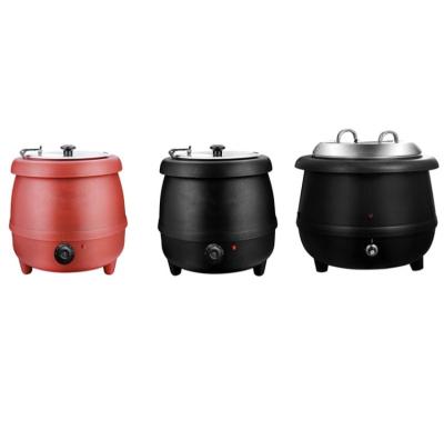 China Hot Soup in 220V Commercial Equipment, 400W Round 400W Red Black Round Honey Food Restaurant Wax Melt Warmer Soup for sale