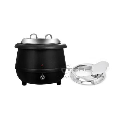 China Hot soup in restaurant stainless steel electric soup warmer with walmart UK plug adjustable temperature for sale