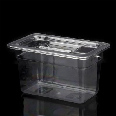 China Unbreakable Food Pan Polycarbonate PC Food Pan Plastic Gastronorm Container for sale