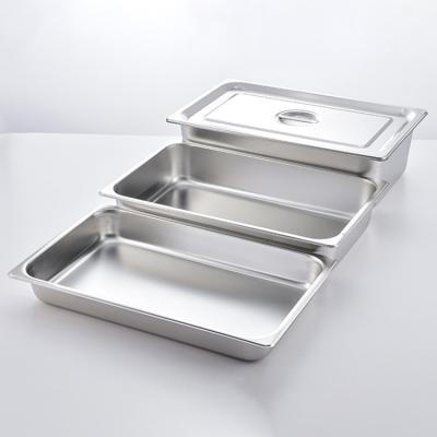 China Unbreakable Made in Guangzhou China Polished #304 #201 Stainless Steel Food GN Pan for sale