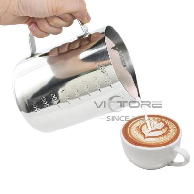 China Hot sale simple modern 300ml durable Garland Cup Milk Frother Pitcher Garland Cup Coffee Pot For above jug for sale