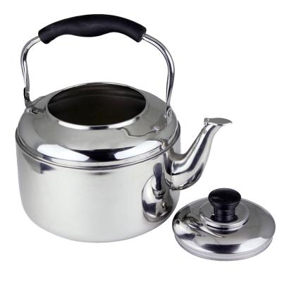 China Cheapest Sustainable Price Stainless Steel Non Electric Coffee Pot Water Whistling Single Wall Camping Kettle for sale