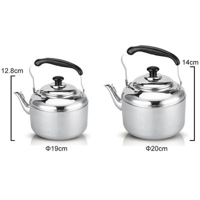 China Stainless Steel Boiling Water TEA COFFEE Camping Kettle Viable Whistling Pot 3L 4L for sale