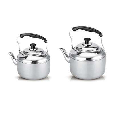 China 3L 4L Viable Single Wall Camping Kettle Whistling Kettle Tea Water Fast Boil for sale