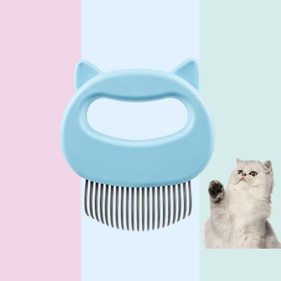 China 2021 Viable Amazon Cat Tool Soft Pet Brush Pet Sweep Comb Scratcher Hot Rubber Viable Massage Pet Grooming for sale