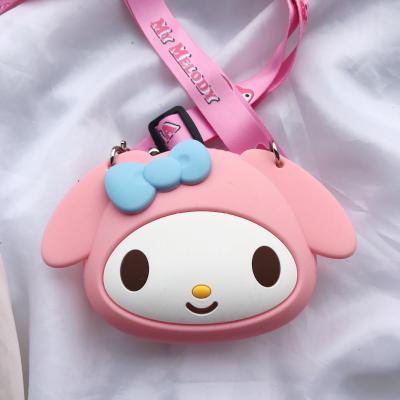 China Cute Small Cute Anime Women Cartoon Silicone Money Bag Kids Kawaii Birthday Gift Heart Coin Purse Soft Pouch Cute Wallet for sale