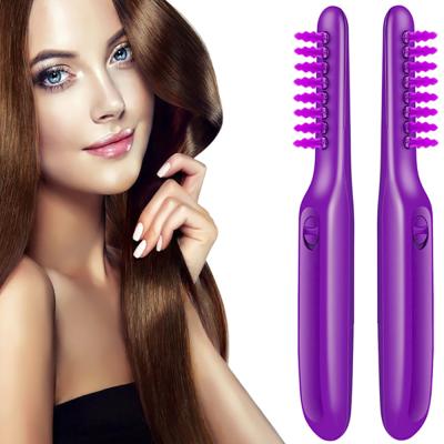 China Battery Operated Detangling Hair Brush Battery Operated Electric Curly Straightener Sweep Automatic Solve Tangled Electric Comb For Hair for sale