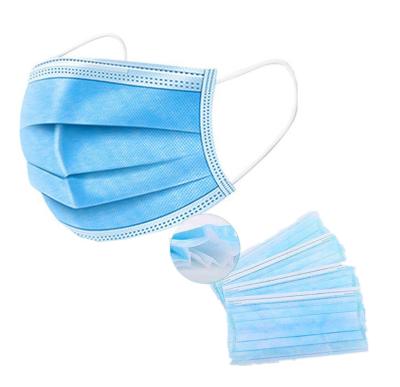 China Face Mask Breathable Fabric Material Cast 3 Ply Blown Nonwoven Disposable Medical Face Mask for sale