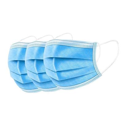 China Disposaple Breathable Nonwoven 3 Layers Earloop Medical Mask for sale