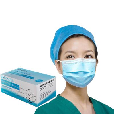 China Breathable Factory Provides 2021 Hot Products Competitive Prices 3 Layers Design Adults Mascarilla Earloop Disposable Surgical Face Masks for sale