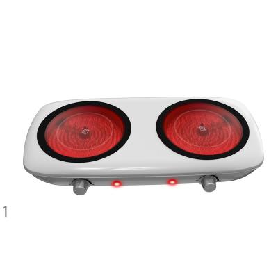 China Hotel Hot Selling 2 Burners Ceramic Infrared Cooker Low Price Infrared Cooker Parts for sale