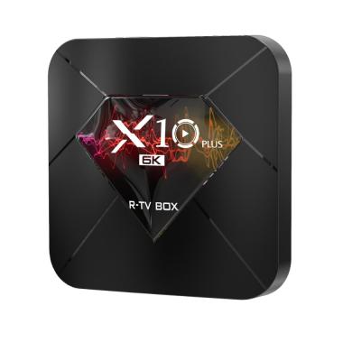 China Allwinner H6 Quad Core Hot Sale Quad Core Android 9.0 Allwinner H6 6k TV Box X10 Plus Android for sale