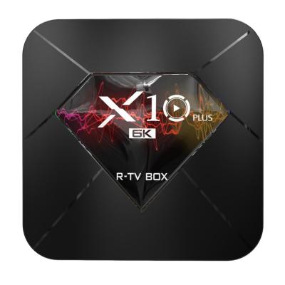 China 6k R-TV Box X10 Plus Allwinner H6 Quad Core 4/32GB Smart TV Box Android 9.0 64-bit TV Box for sale