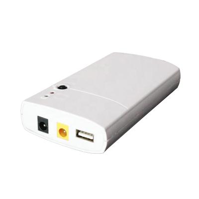 China New portable DC 5V 12V 19V 24V mini telecom UPS UPS with lithium batteries for Wifi router, camera and mobile phone GM312 for sale