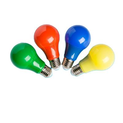 China Residential Manufacturer Colorful Led Bulb E27 A60 A19 Led Lamps Led Light for sale