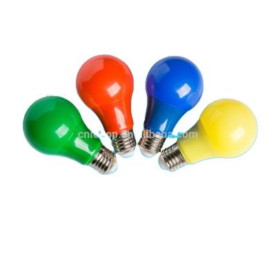 China Color Matching LED Socurse Without Perfect Quality A19 Model A60 Shell Color Led Color Light Bulb From LED Manufacturer For Decoration for sale