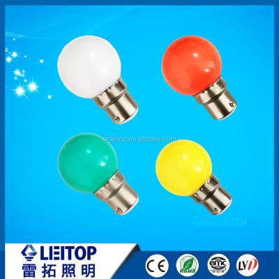 China 1W energy saving led bulb hot sale G45 b22 led light bulb 1w color decorative lamps from manufacture for sale