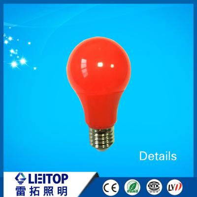 China Indoor Multi Color Green Multi Color LED Bulb A60 Lighting 5w 6w 7w 4w Colorful Blue Red Yellow Christmas Decorative Led Light Bulb for sale