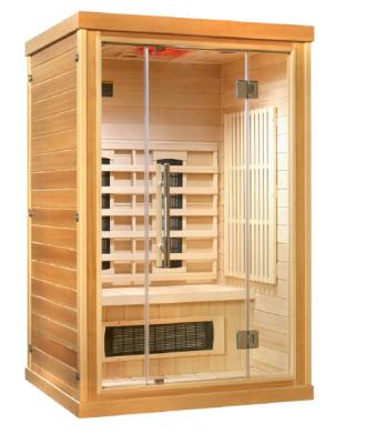 China HOT SALE 2PERSON Infrared Computer Control Panel LOW EMF Carbon Heater Infrared Sauna Room for sale