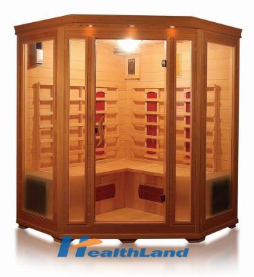 China Computer Control Panel Hot Sale Infrared Ceramic Heater Hemlock Wood Sauna Room Canadian Room for sale