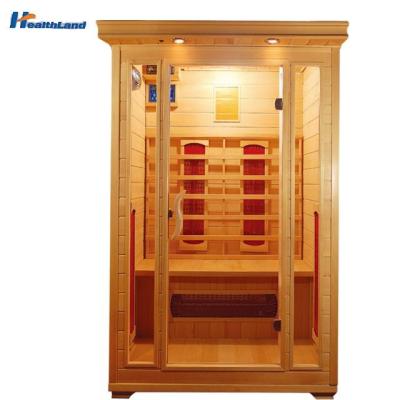 China Computer Control Panel Home Use 2 Person Spa Sauna Infrared Bath Steamer Indoor Shower Room for sale