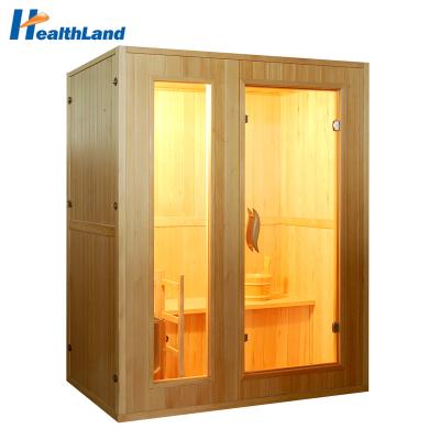 China Traditional Wooden Computer Control Panel Steam 2 Person Sauna Room For Sale for sale