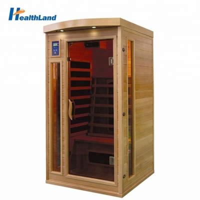 China Computer Control Panel Dry Steam Personal Movable Imported Canada Hemlock Infrared Sauna for sale